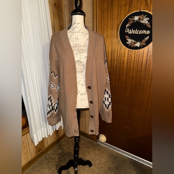 Oversized Aztec cardigan - Picture 4 of 7